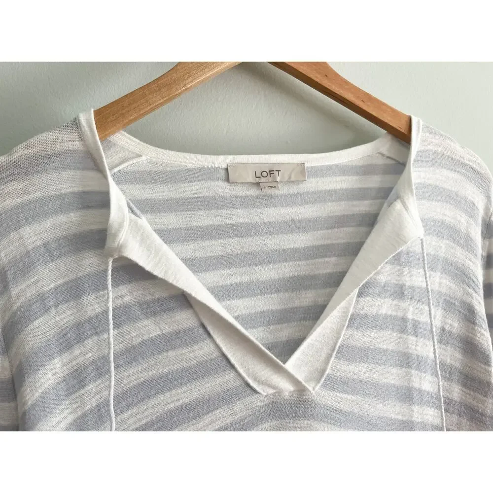 Loft | Blue and White Top | Sz S